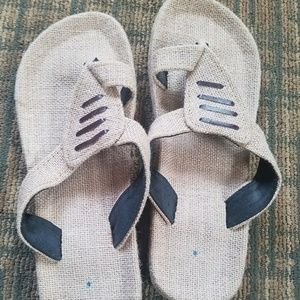 Beige linen sandal size 42 men